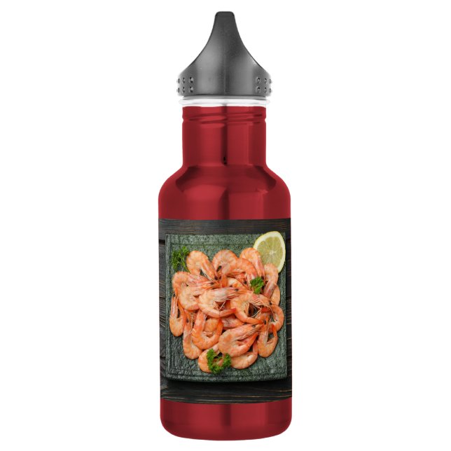 Custom Name Shrimps 532 Ml Water Bottle (Left)