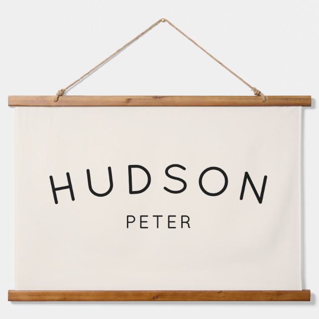 Custom Name Sign, Baby name sign, Nursery Decor Hanging Tapestry (Front)