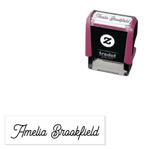 Custom Name Signature Business Owner  Self-inking Stamp