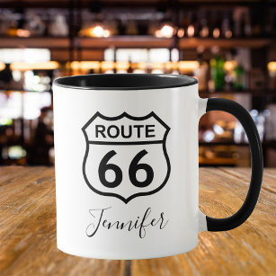 Custom Name Signature Route 66 Sign Coffee Mug