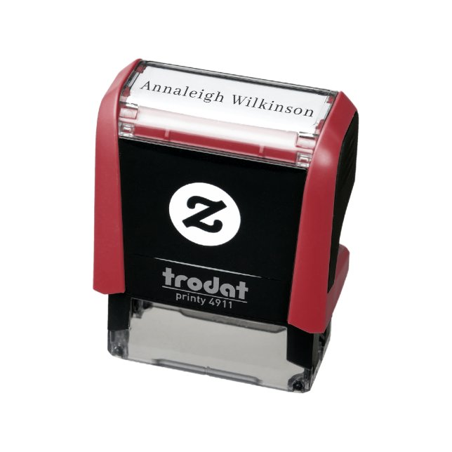 Custom Name Simple Signature Modern Self-inking Stamp (Product)