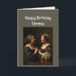 Custom Name Sister Birthday Love Card<br><div class="desc">Custom Name Sister Birthday Love a sister more precious than gold</div>