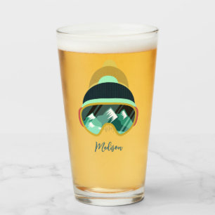 Custom name Ski Mask Glass
