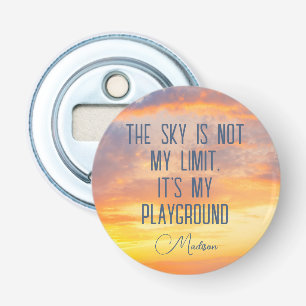 Custom Name Sky Quote Bottle Opener