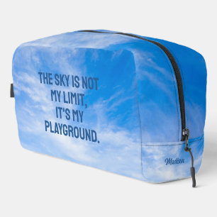 Custom Name Sky Quote Dopp Kit