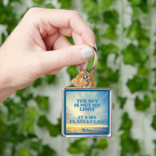 Custom Name Sky Quote Keychain