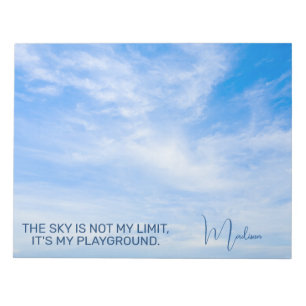 Custom Name Sky Quote Notepad