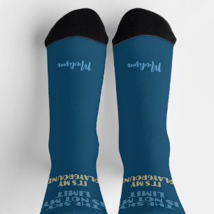 Custom Name Sky Quote Socks