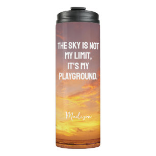 Custom Name Sky Quote Thermal Tumbler