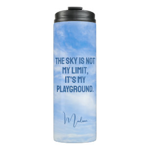 Custom Name Sky Quote Thermal Tumbler
