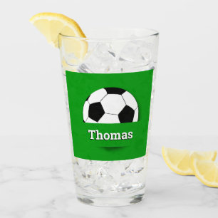 Custom Name Soccer ball, football fan party /sport Glass