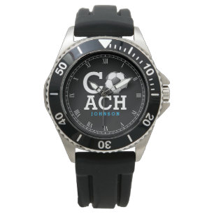 Custom Name Soccer Coach Watch