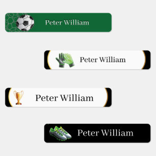 Custom Name Soccer Lover High School Labels
