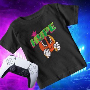 Custom Name Social on Back Hype Streamer Gamer Baby T-Shirt