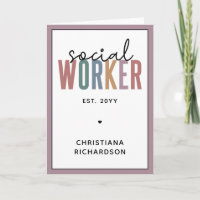 Custom Name Social Worker graduation