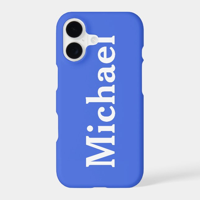 Custom Name Solid Royal Blue (Back)
