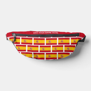 Custom Name SPANISH FLAG OF SPAIN Fanny Pack