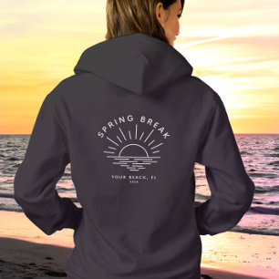 Custom Name Spring Break Summer Girlfriend Trip  Hoodie