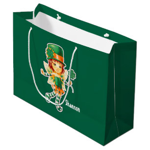 Custom Name St. Patrick's Day Gift Bags