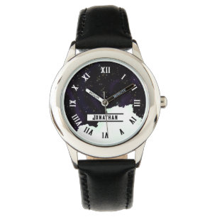 CUSTOM Name Starry Outer Space and Cloud Watch