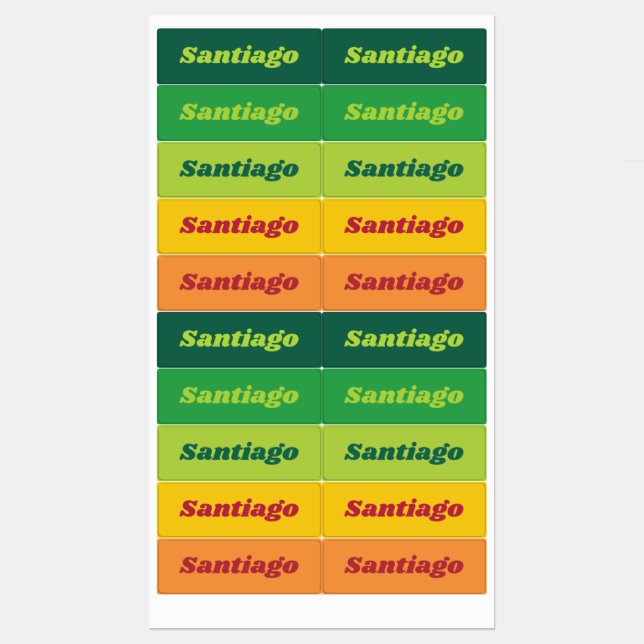 Custom Name Sticker (Sheet)