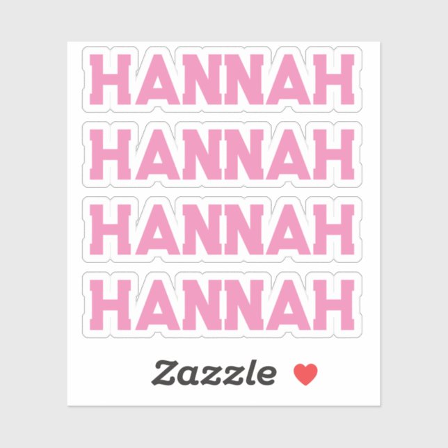 Custom Name Sticker (Sheet)