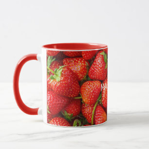 Custom Name Strawberries Mug