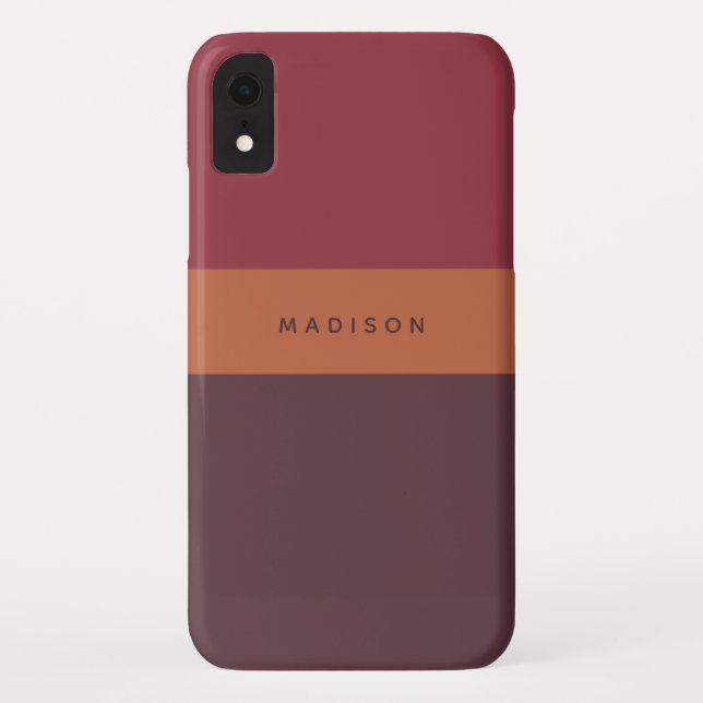 Custom name Striped phone cases (Back)