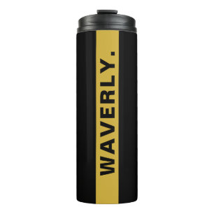 Custom Name Stylish Black Thermal Tumbler Cup Drin