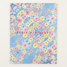 Custom Name Stylist Floral Planner