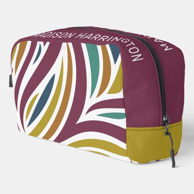 Custom Name Stylized Butterfly Dopp Kit (Right Corner)