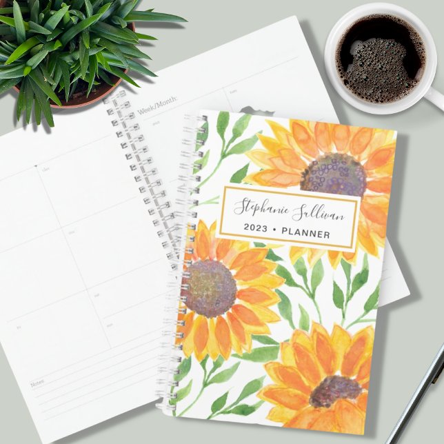 Custom Name Sunflower 2023  Planner (Creator Uploaded)