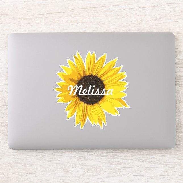 Custom Name Sunflower Laptop (Computer)