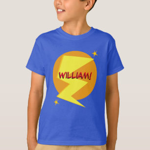 Custom Name Superhero Boy's T-Shirt