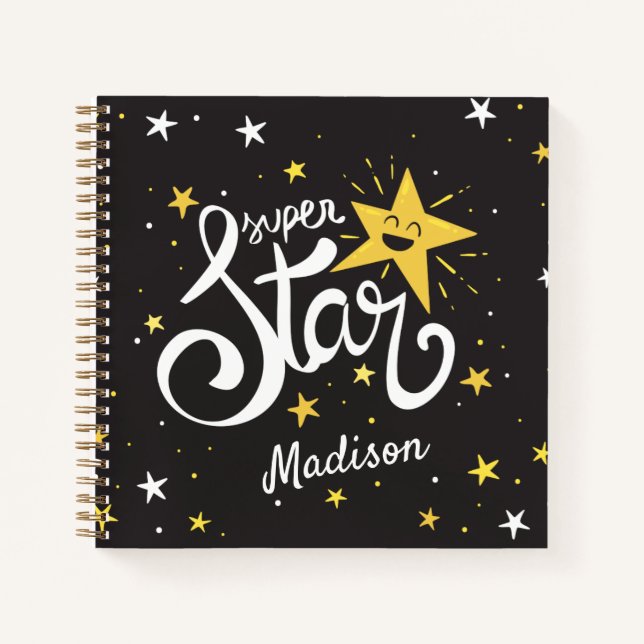 Custom name Superstar Notebook (Front)
