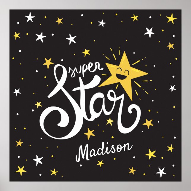 Custom name Superstar Poster (Front)