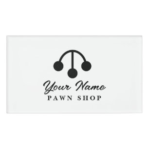 Custom name tags for pawnbroker staff