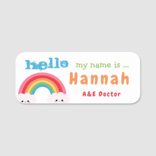 Custom Name Tags Rainbows 