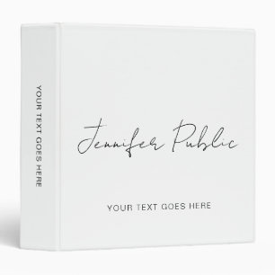 Custom Name Template Add Script Text Logo Binder