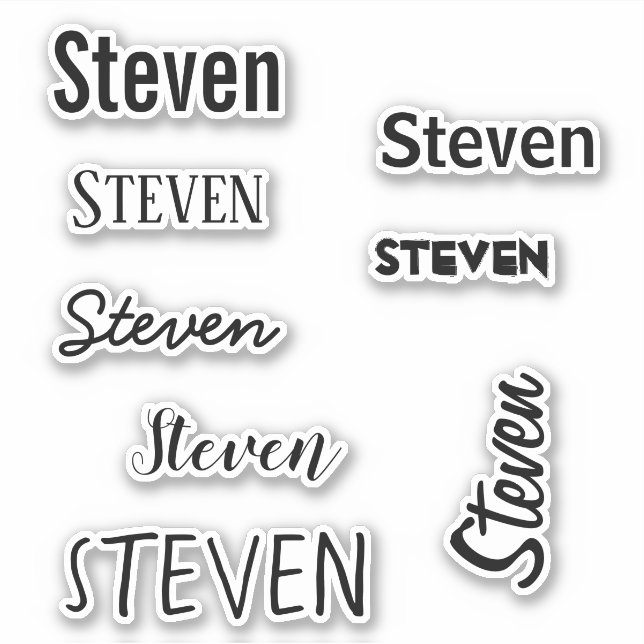 Custom Name Template Black font Monogram (Front)