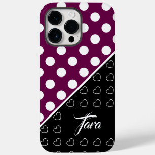 Custom Name Template - Blackberry Coloured Case-Mate iPhone 14 Pro Max Case