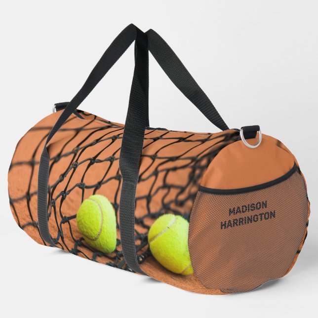 Custom Name Tennis Duffle Bag (Right Corner)