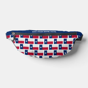 Custom Name TEXAN FLAG OF TEXAS Fanny Pack