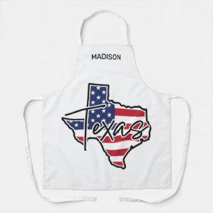 Custom Name Texas Apron