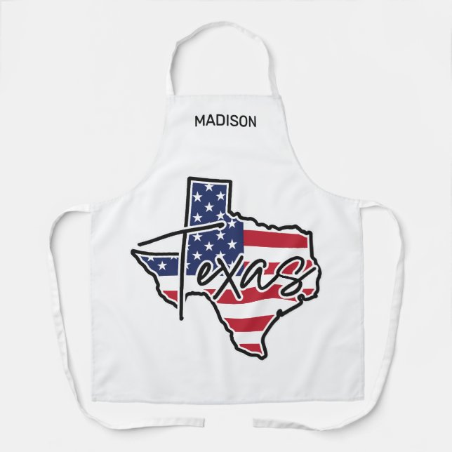 Custom Name Texas Apron (Front)