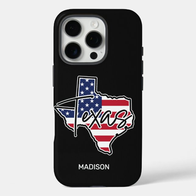 Custom Name Texas Case-Mate iPhone Case (Back)
