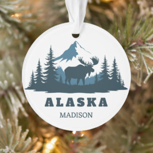 Custom Name & Text ALASKA Ornament
