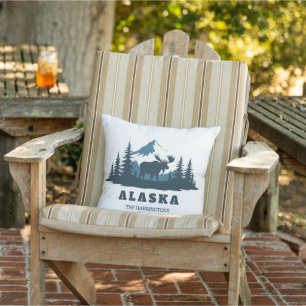 Custom Name & Text ALASKA Outdoor Pillow
