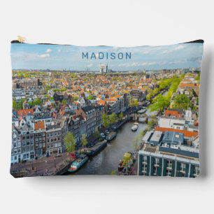 Custom Name & Text Amsterdam Accessory Pouch