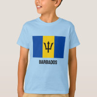 Custom Name & Text Barbados Flag